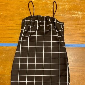 Black and White Checkered Dress